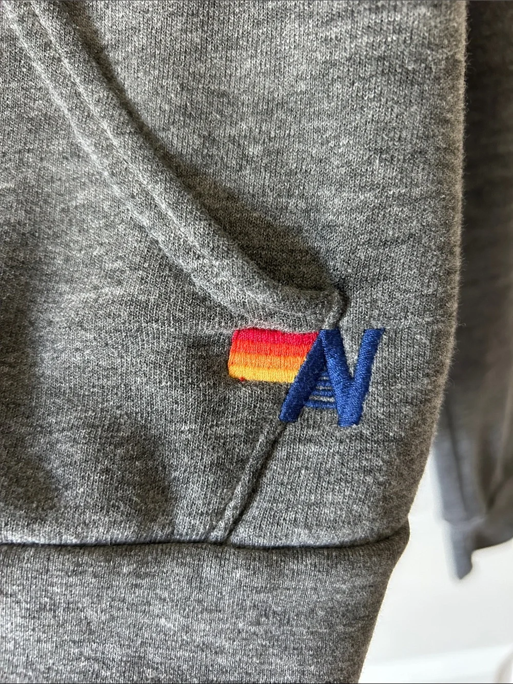 Aviator Nation Gray Locals Only Zip Up Hoodie XS - Picture 3 of 8